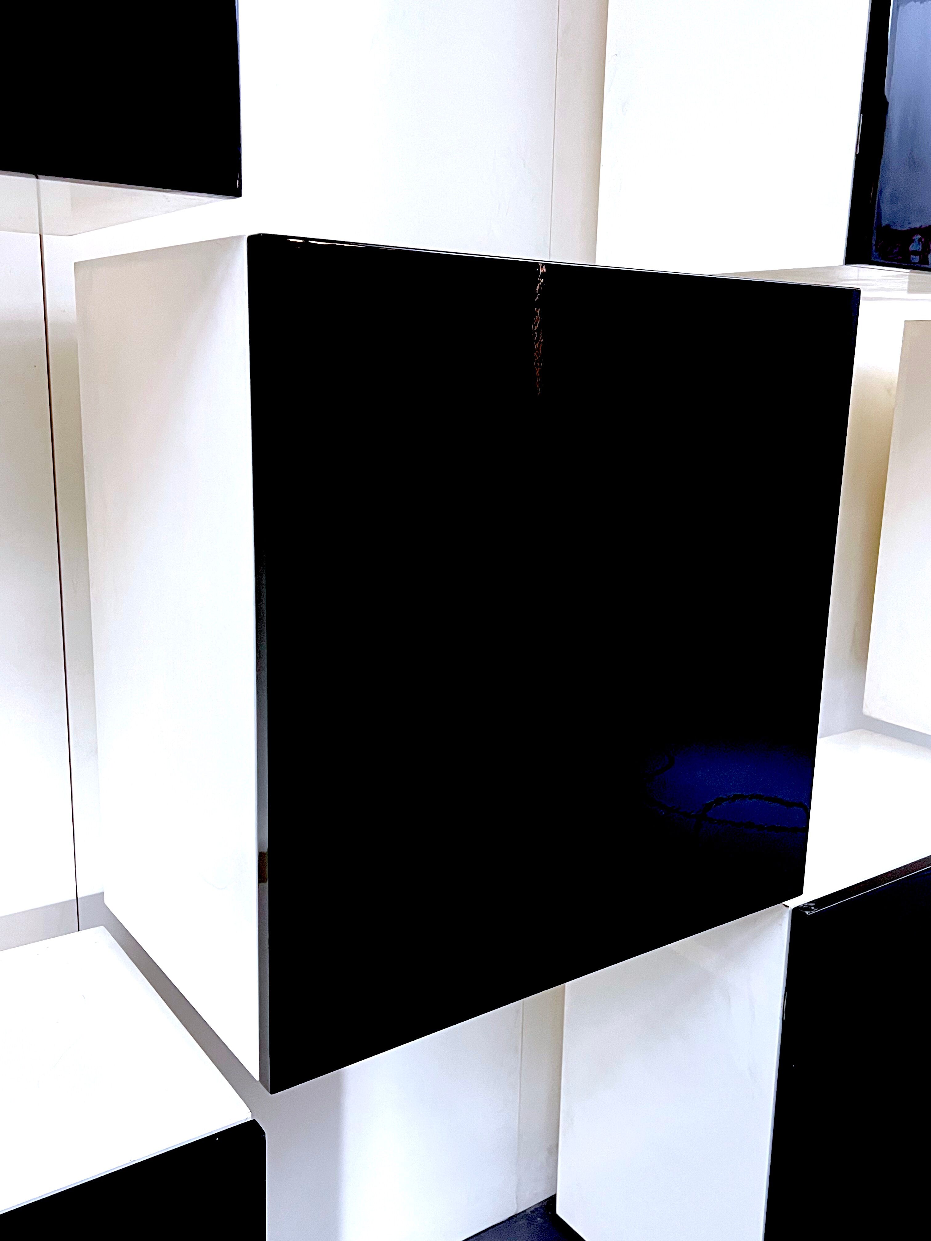 Mid-Century Modern backlight wall modular system by Acerbis. Italy 1970s