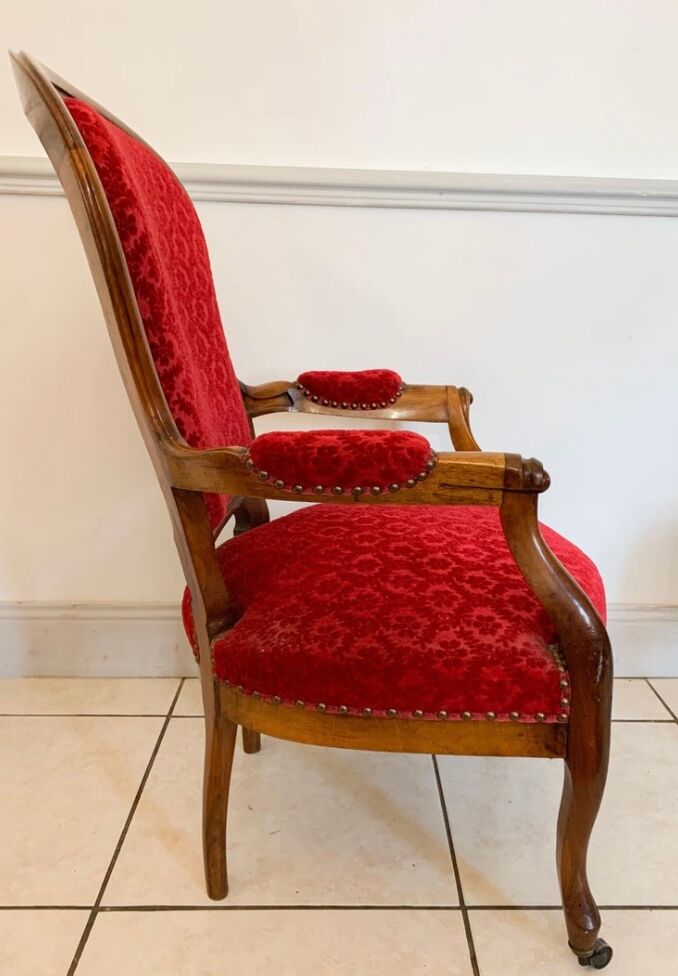 Louis XV Style Cabriolet armchair, circa 1850