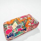 Moroccan Berber Maxi Pouf in wool – Handmade – Unique piece