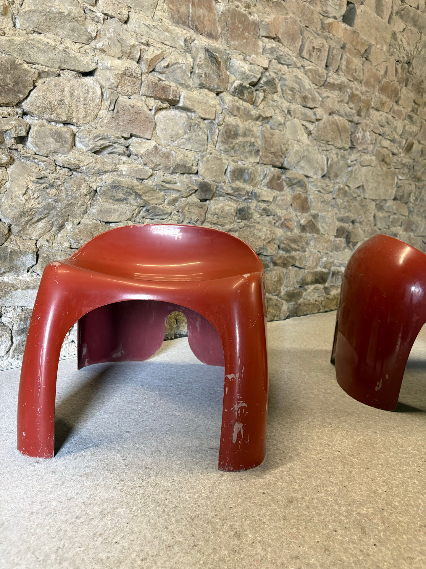 Paire de tabourets EFEBO par Stacy Dukes pour Artemide, 1960