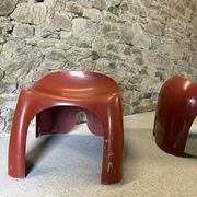 Paire de tabourets EFEBO par Stacy Dukes pour Artemide, 1960