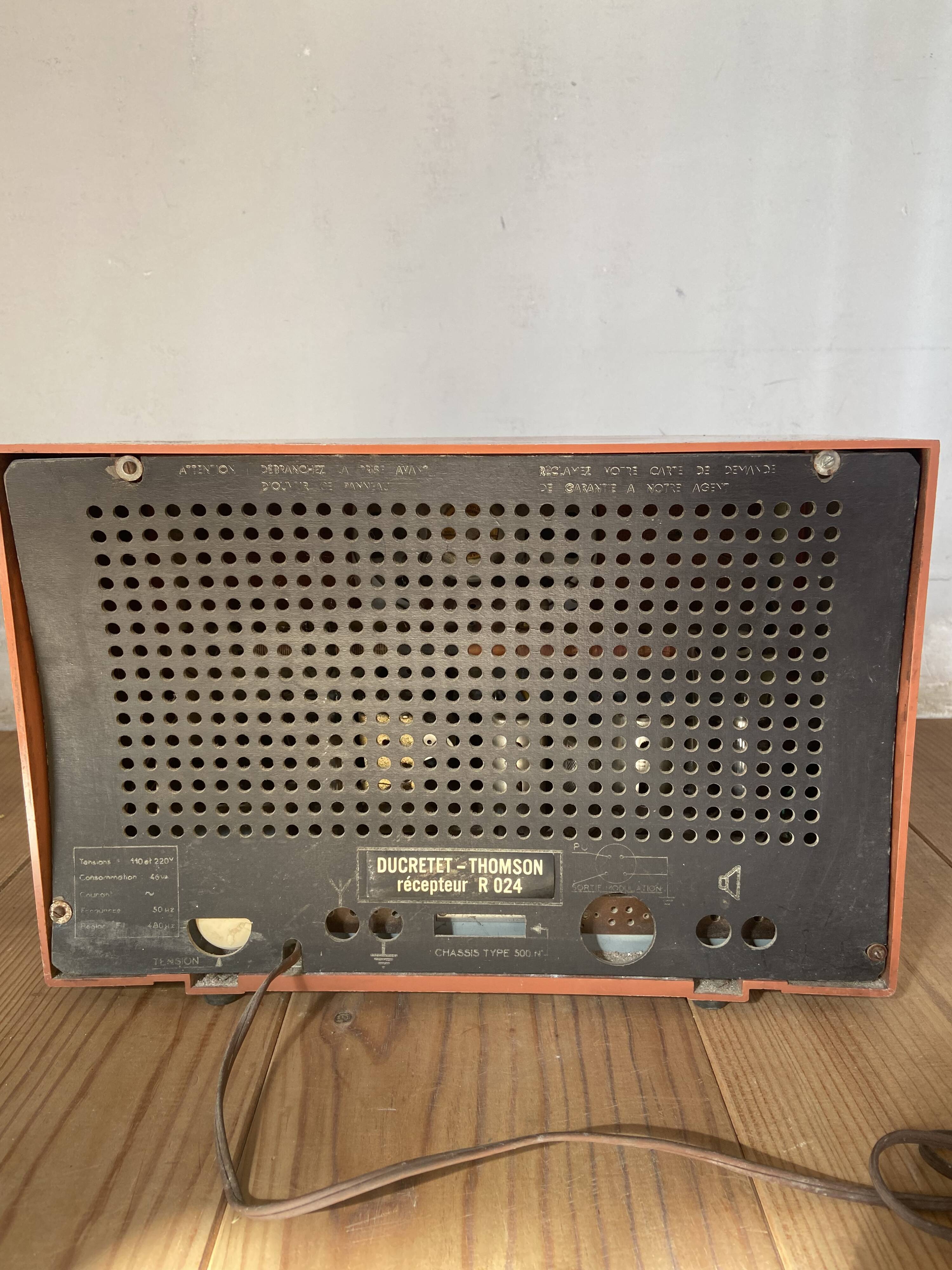 Vintage radio set Ducretet Thomson 50s
