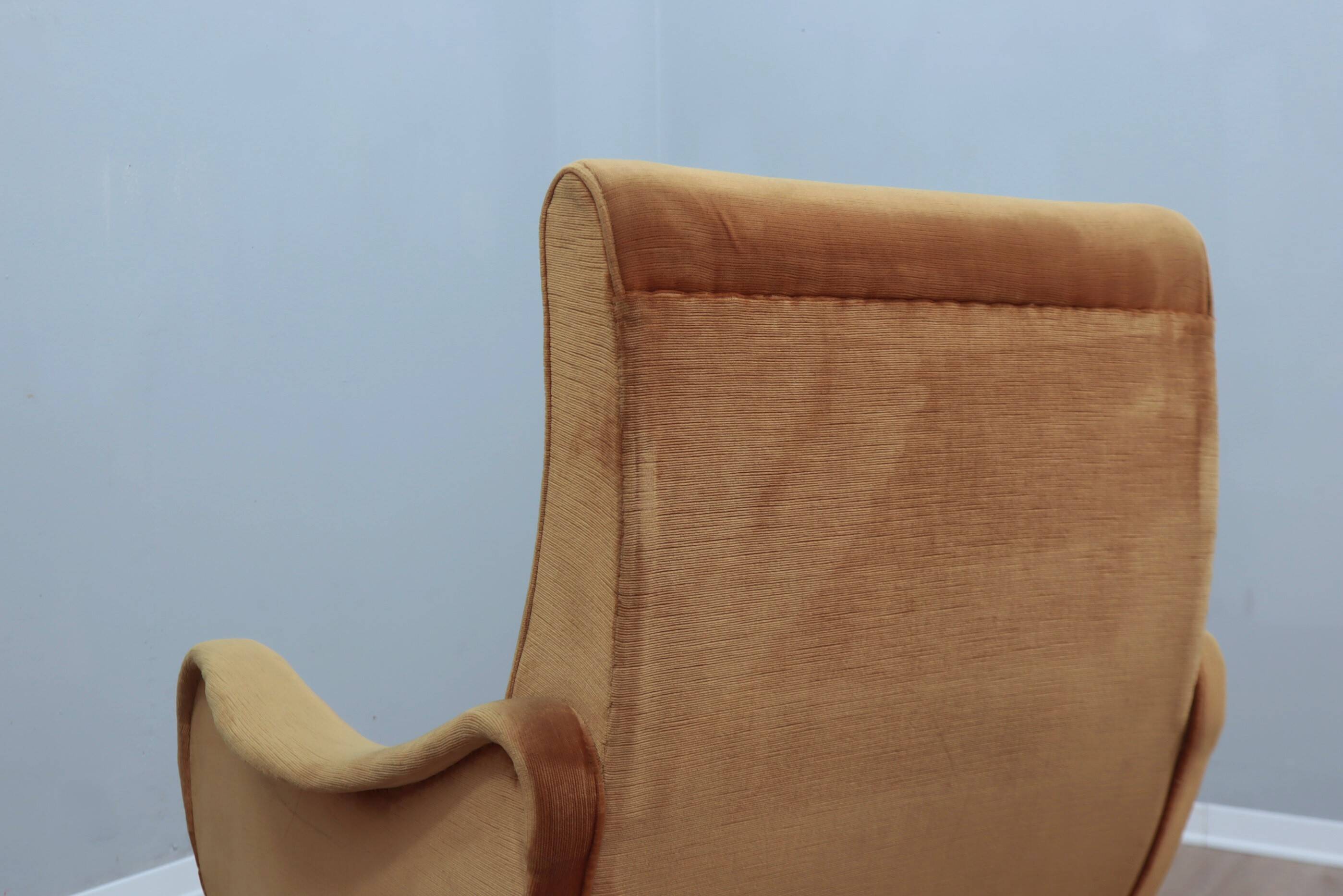 Fauteuils en velours style Lady du milieu du siècle des années 1960