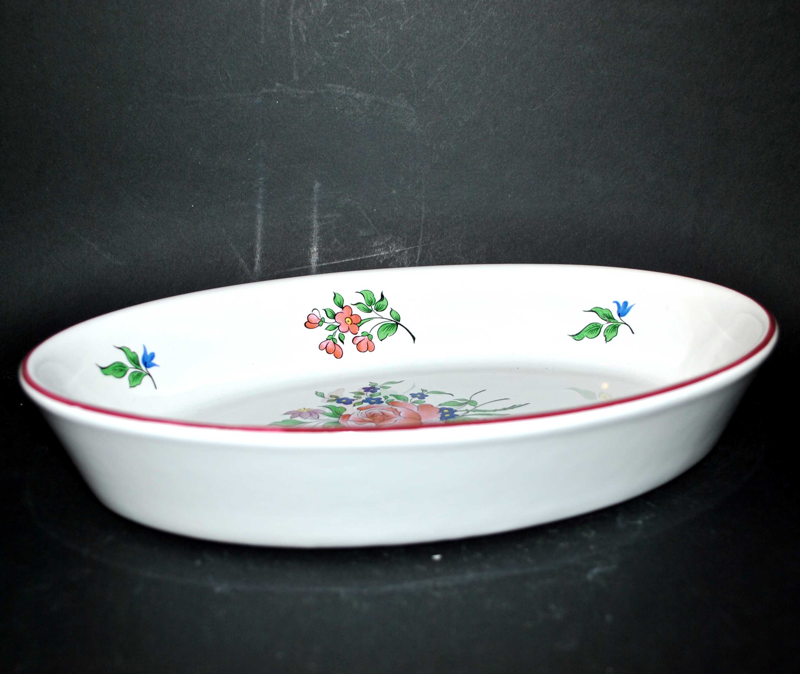 Flat hollow oval flower lamp lamp of KG Luneville