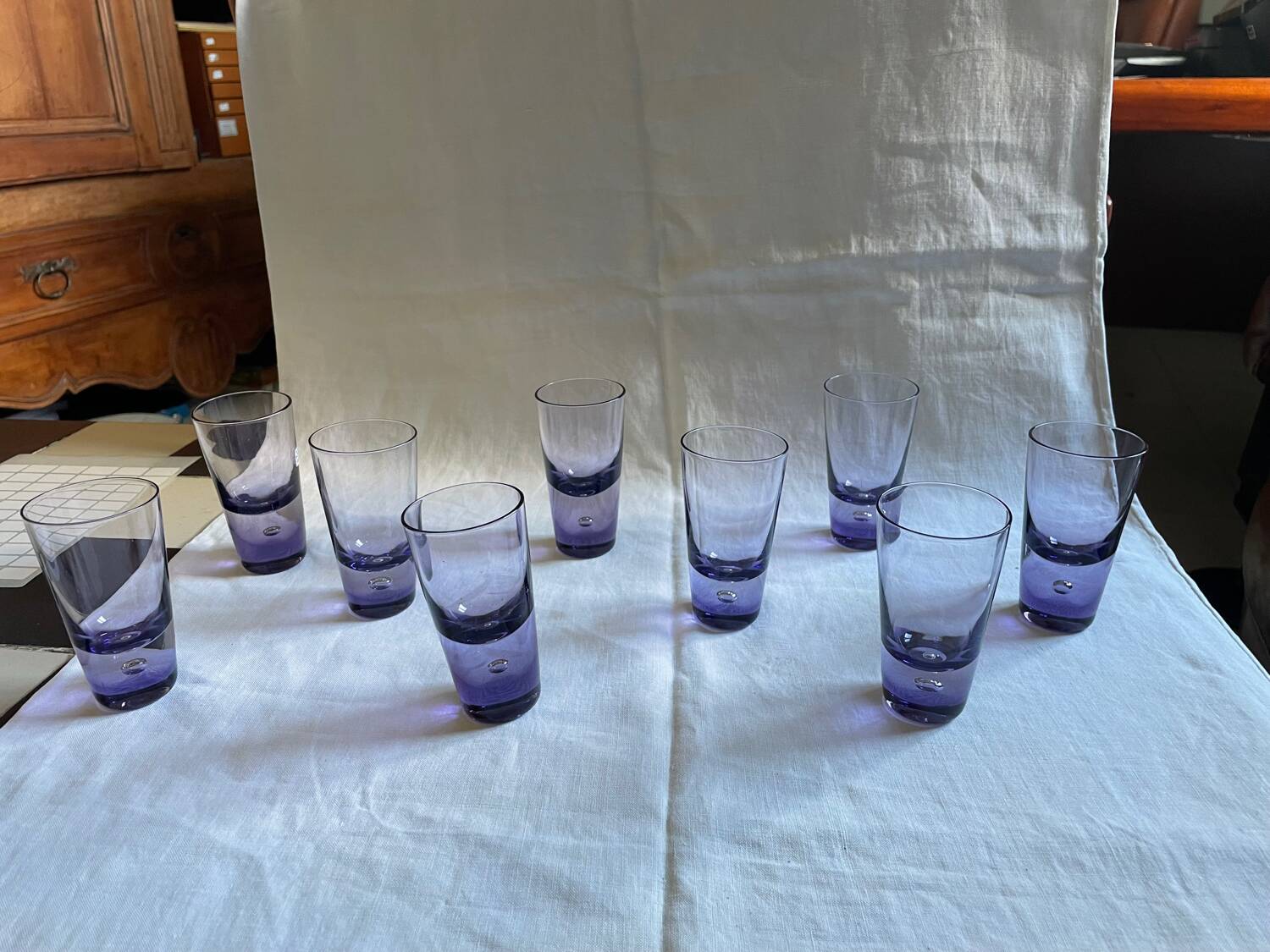 Vintage Purple Bubble Shots