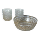 9-piece crystal dessert service