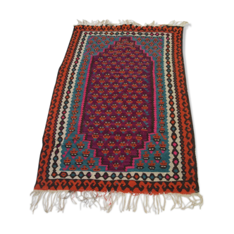 Tapis multicolore - années 70/80 vintage - 135x85cm