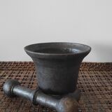 Mortier et pilon fonte