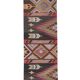 Vintage Turkish Oushak Handwoven Rug 77x387 cm