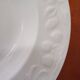 Set of 6 white ceramic deep plates made in Italy.