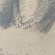 Pencil drawing of a Norman woman by Alexandre René Veron
