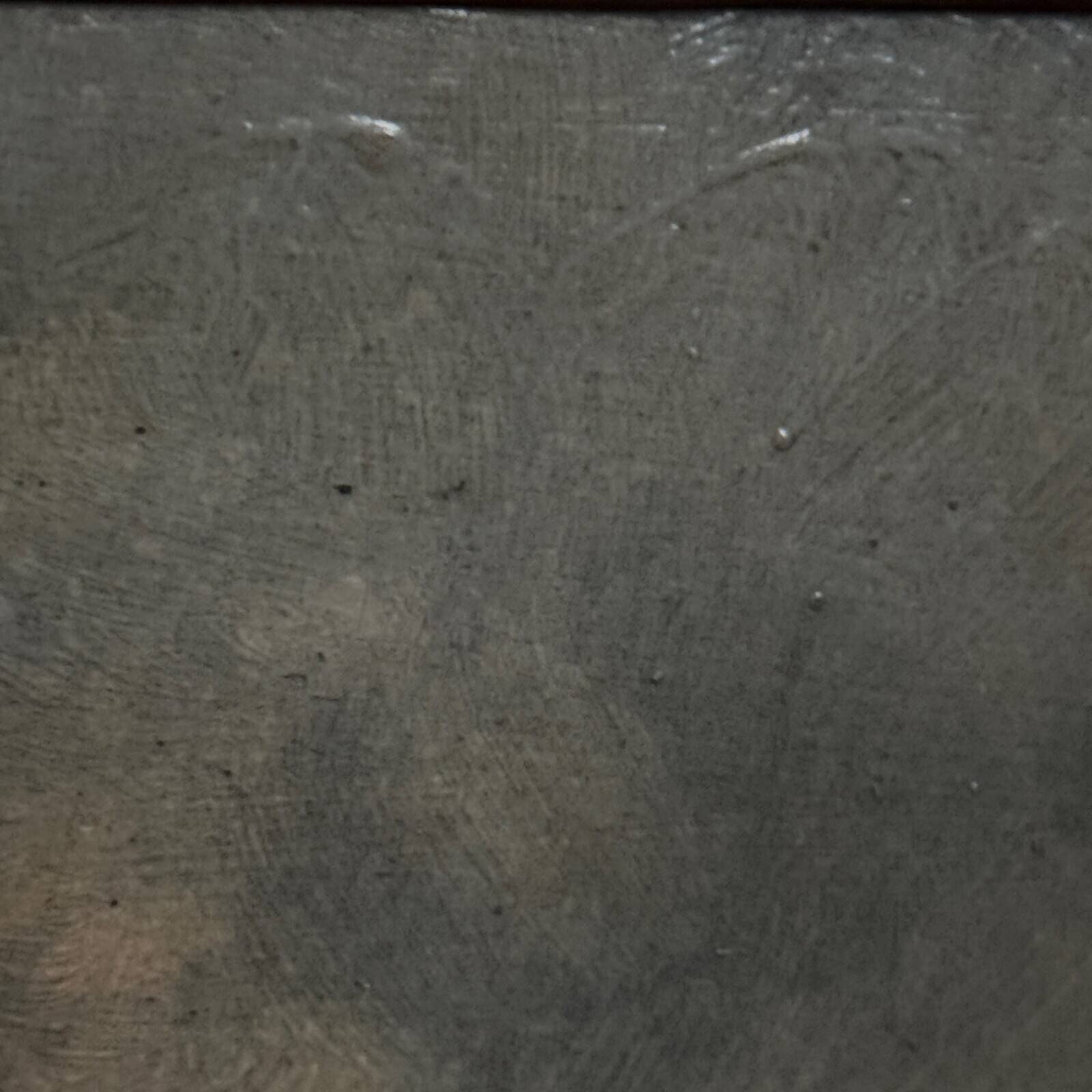 Oil on panel depicting a port from the early 20th century