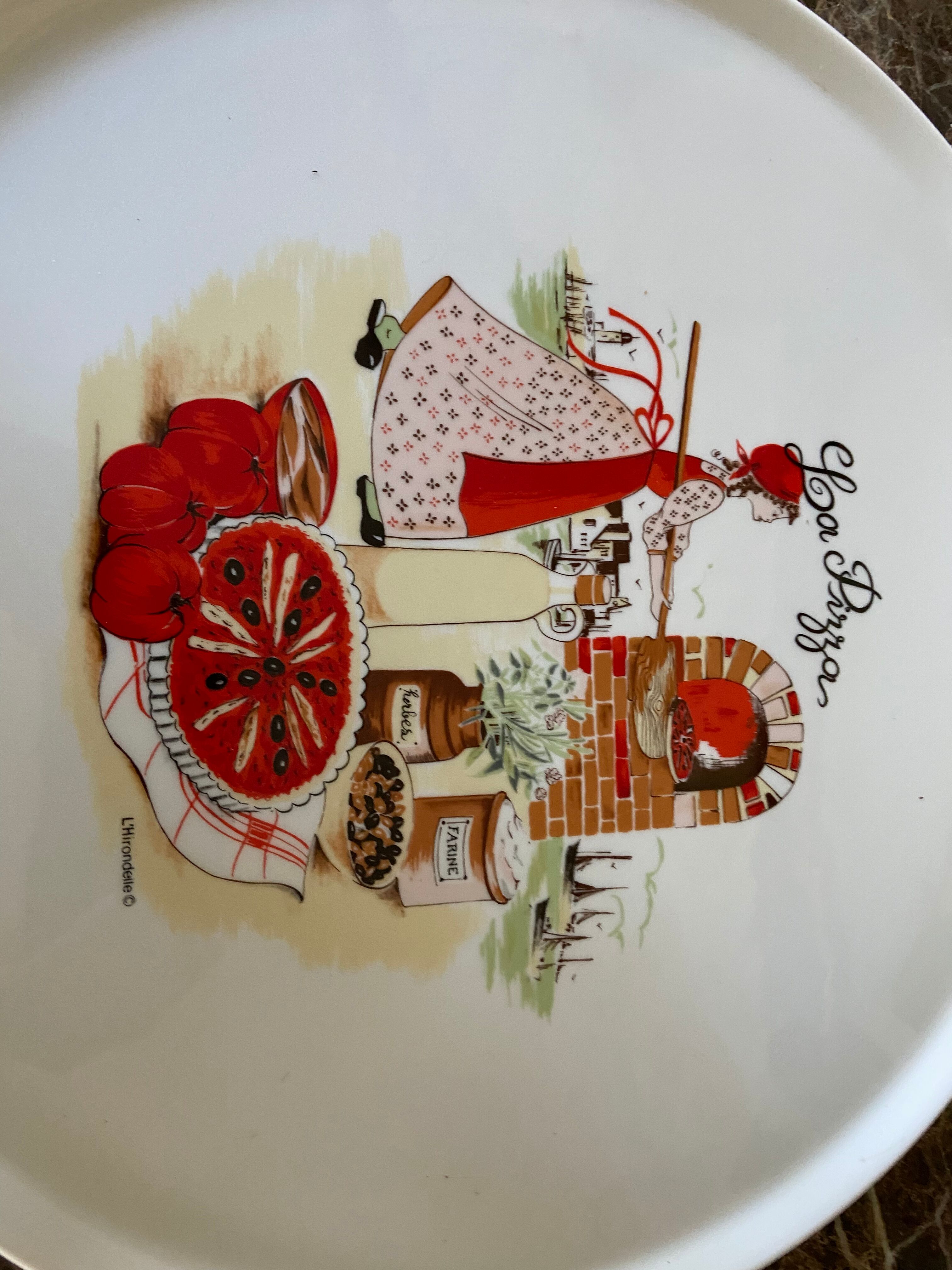 Limoges Pizza Dish