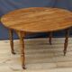 Louis Philippe oval table with flaps, cherry wood Ø120-108 x 74 cm