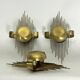 Ensemble de trois appliques en métal doré du milieu du siècle. Italie années 1950