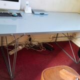 Design glass and metal table