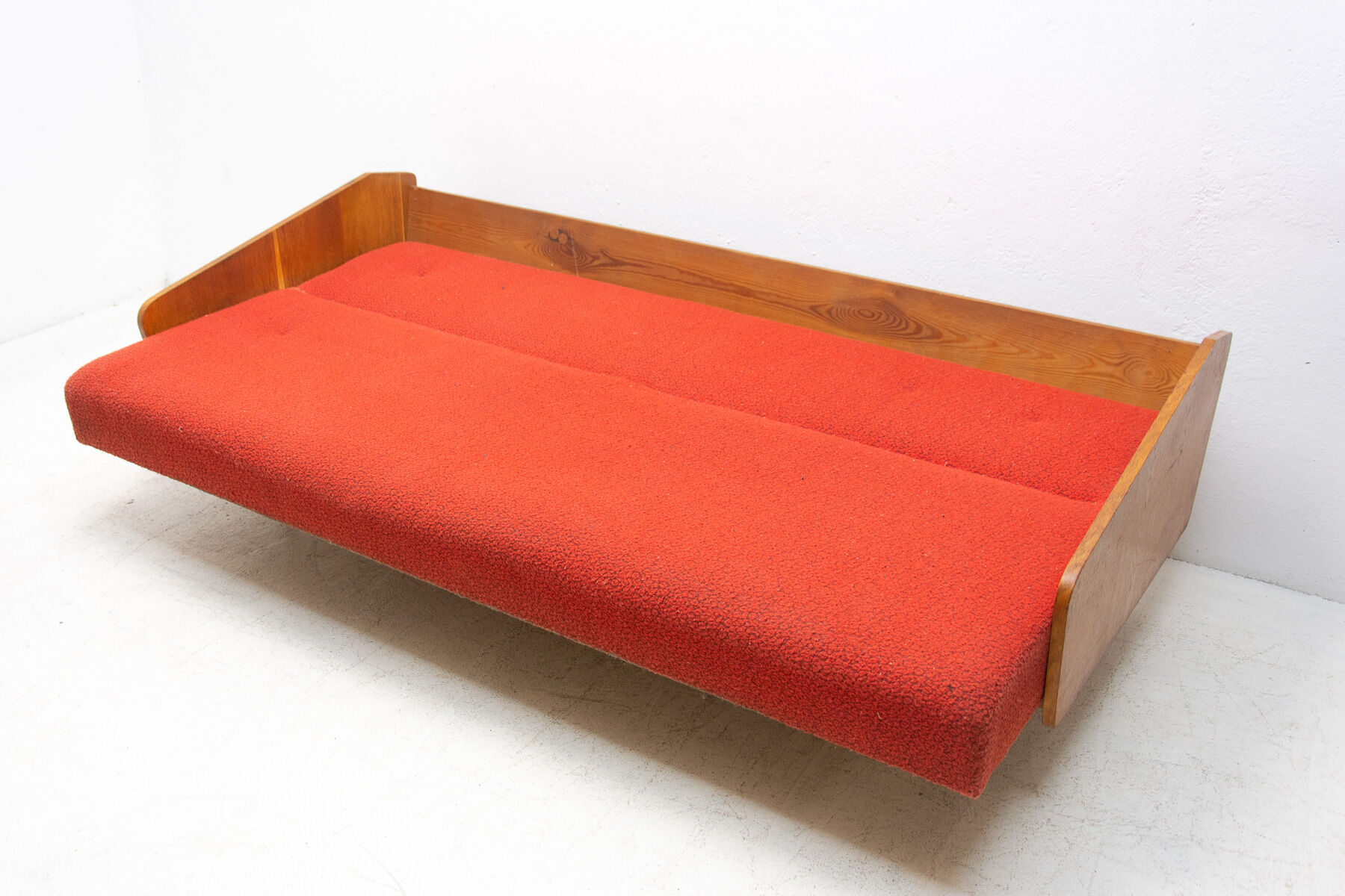 Mid century folding sofa from interier praha, 1960´s, czechoslovakia