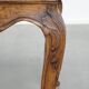 French late 18th century side table with a wooden frame and a marble top