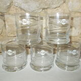 Lot 5 glasses martini advertising bistro