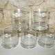 Lot 5 verres martini bistrot publicitaire