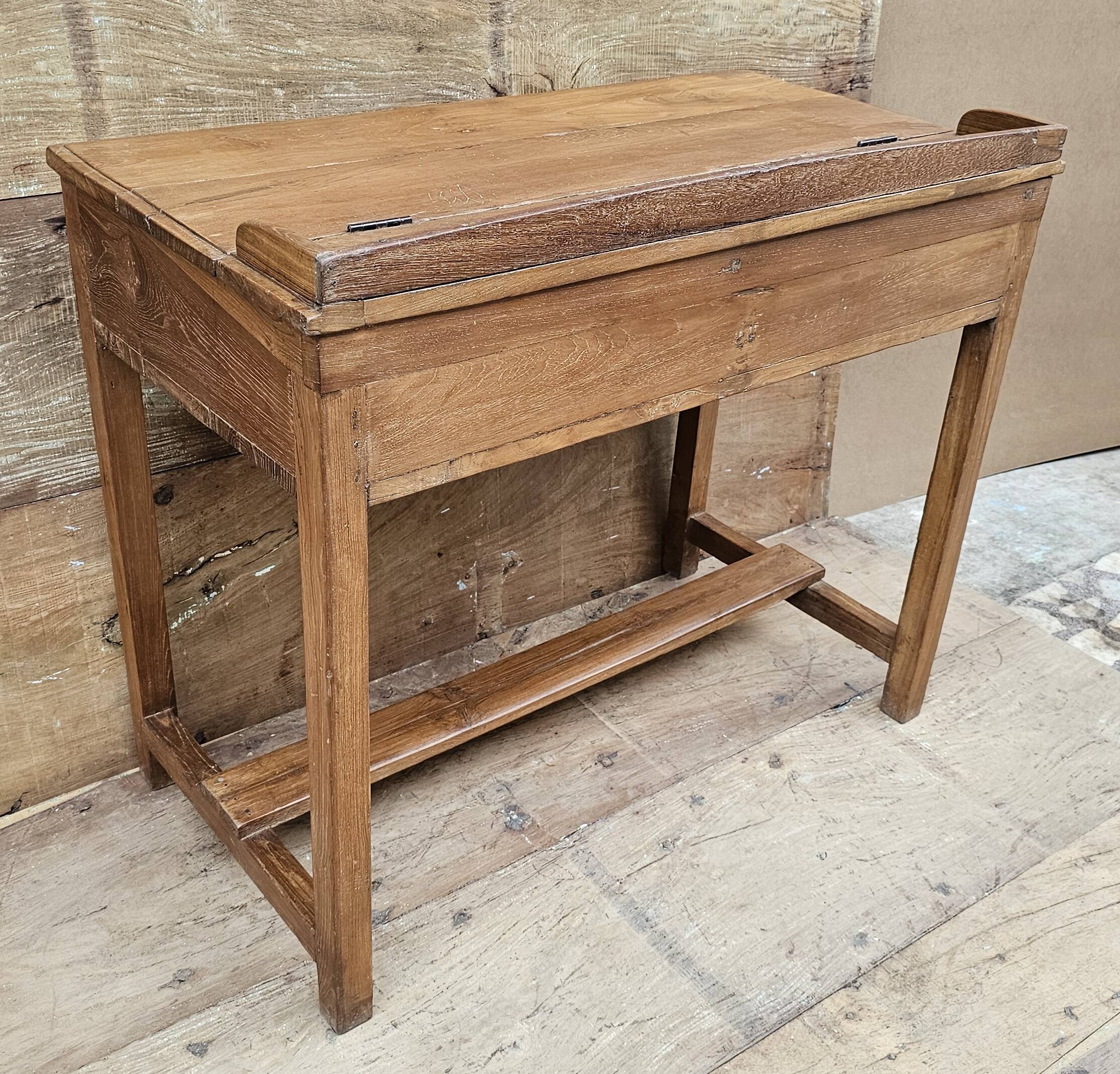 Old desk - Burmese teak desk