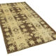 1950s hand-knotted turkish beige rug 135 cm x 236 cm