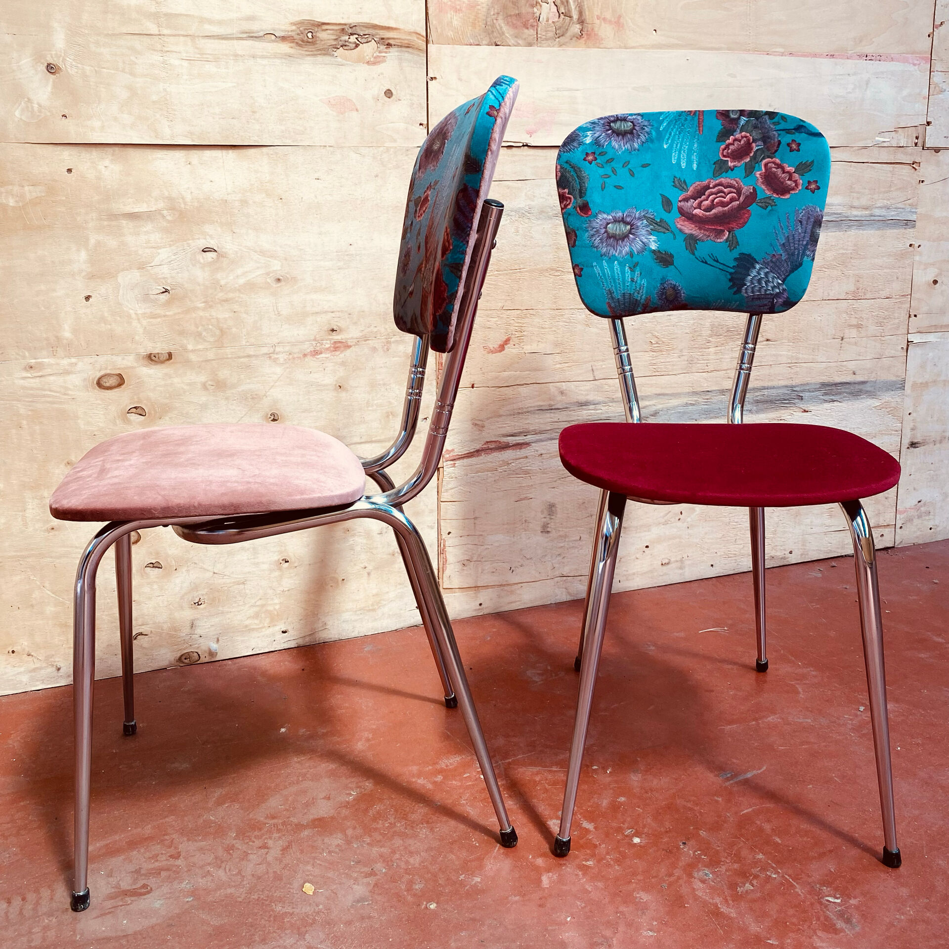 Paire de chaises vintages rénovées