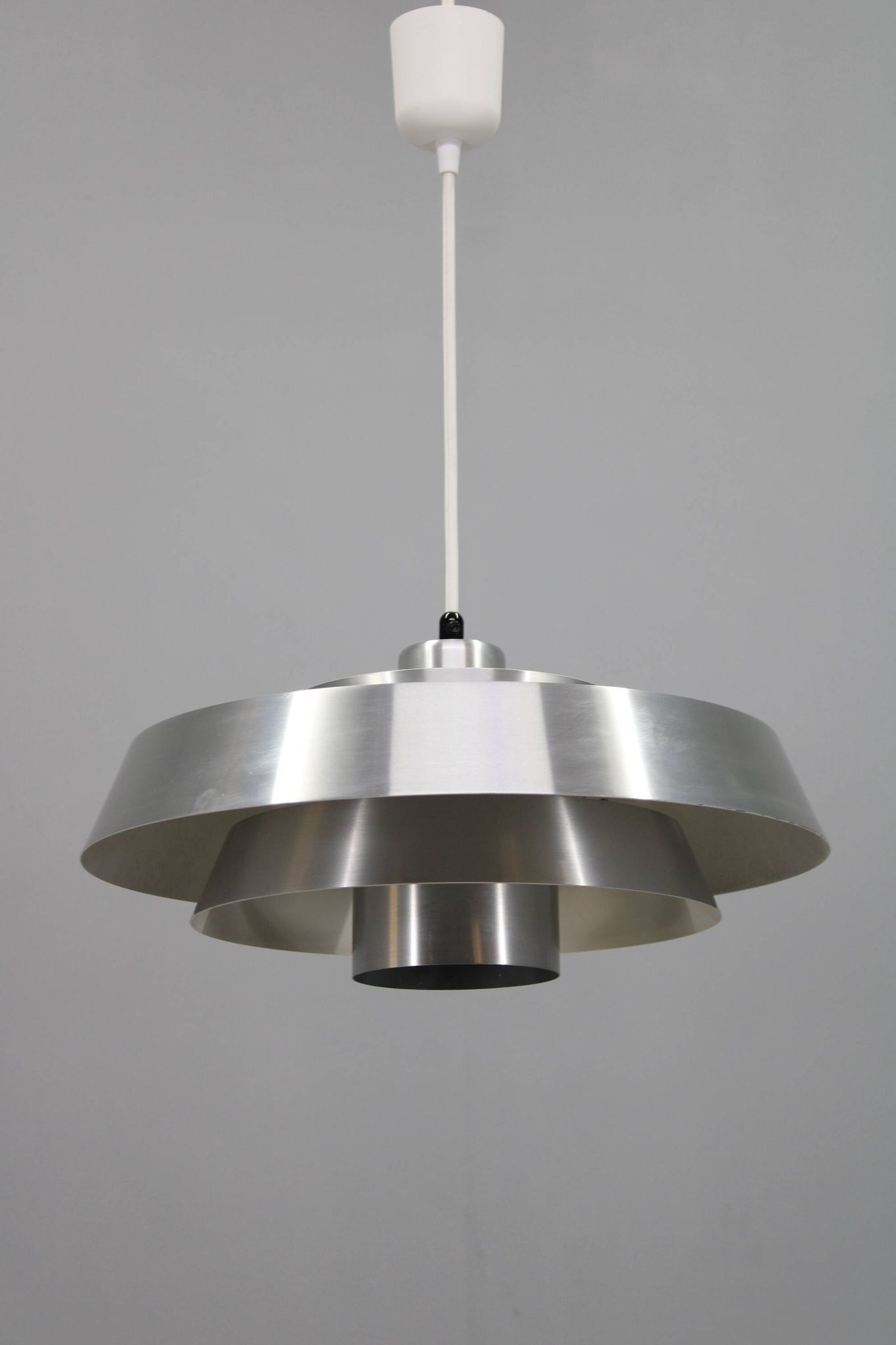 1970s Aluminium Pendant "NOVA " by Jo Hammerborg for Fog & Mørup, Denmark