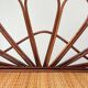 Vintage bamboo and rattan shelf