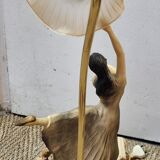 Tulip and marble dancing lamp from 1980