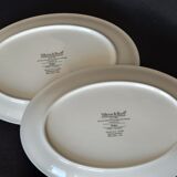 Villeroy & and Boch Rialto - set of 2 oval small flat raviers