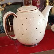 VVB Haldensleben ceramic coffee and tea service, Lotte pattern, 1950
