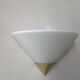 Vintage wall lamp, opaline and brass, Germany 1980s