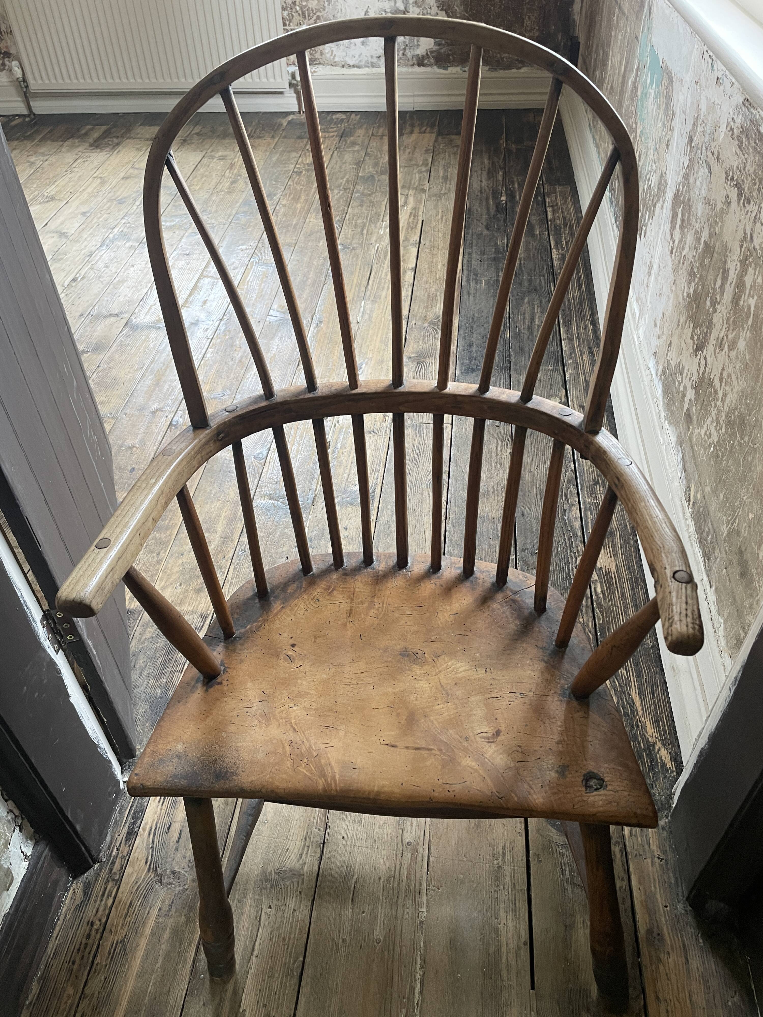 18th / Early 19th Century English Vernacular Windsor Armchair | Primitive E