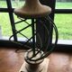 Stone and metal lamp