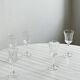 6 Luminarc liqueur glasses.