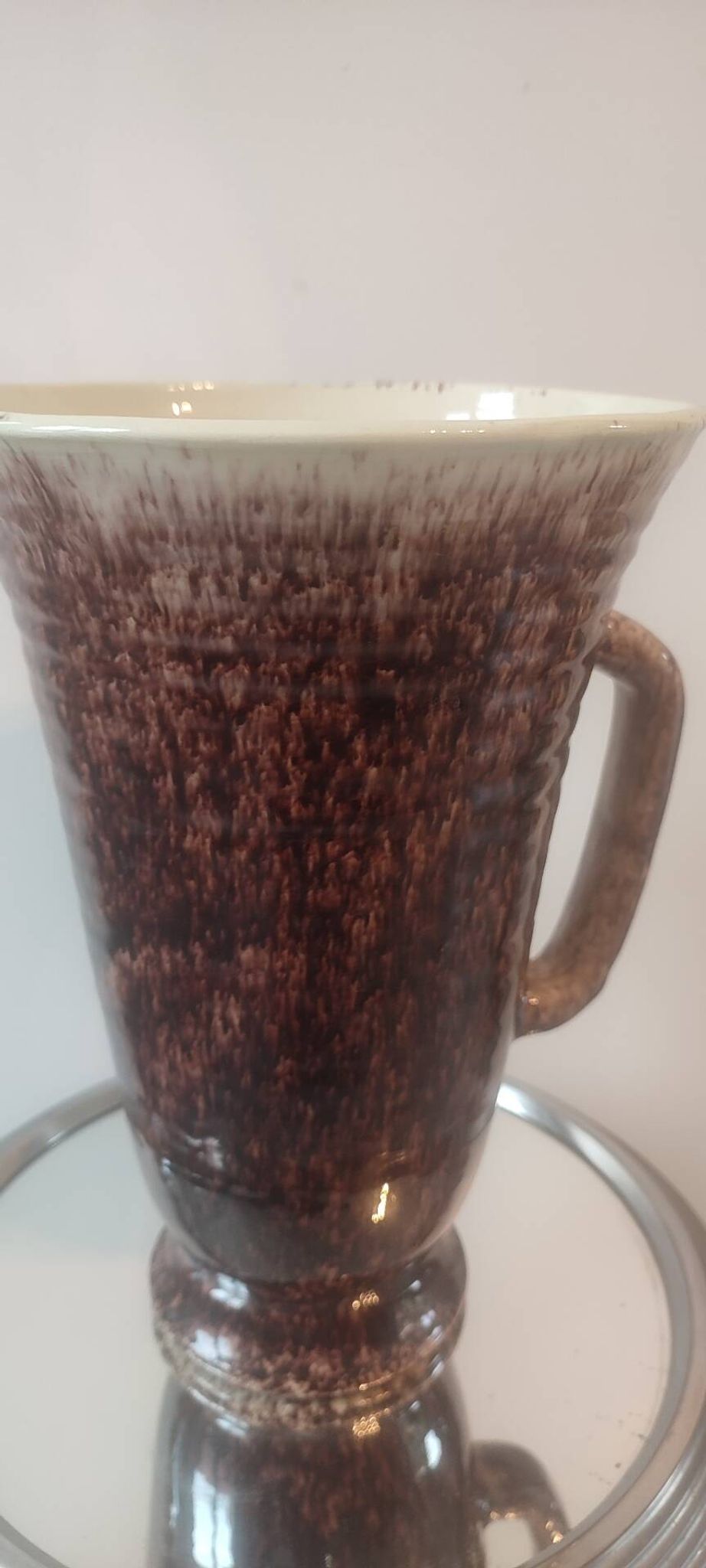 Large conical pitcher vase Accolay ceramics