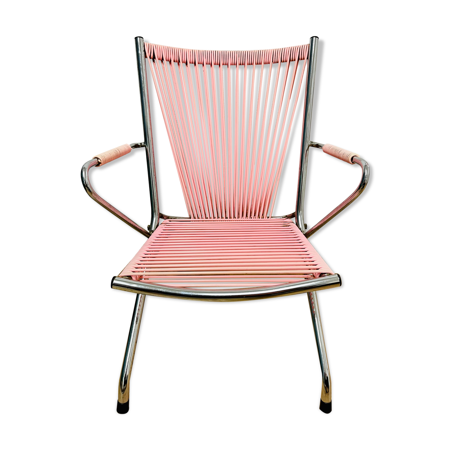 Pink scoubidou chair