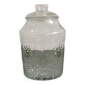 Large glass sweet jar