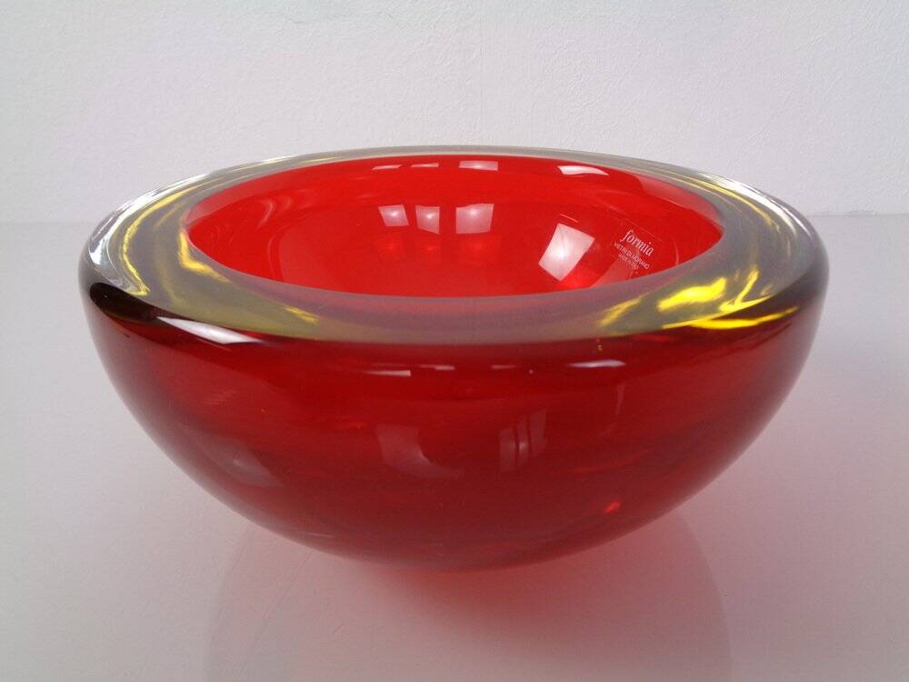 Large Formia Murano Glass Bowl by Mian Giulano, Italy, 1960s