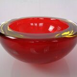 Large Formia Murano Glass Bowl by Mian Giulano, Italy, 1960s