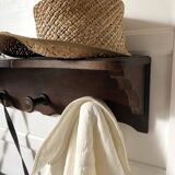 Wooden coat rack, hat rack
