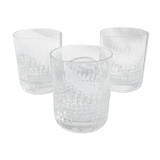 3 Crystal Glasses Baccarat model Nancy