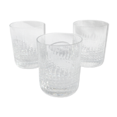 3 Crystal Glasses Baccarat model Nancy