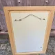 Large wall mirror 50x70 cm — Patinated & beaded blue petrol wooden frame