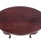 Table et 4 chaises en bois et tissu, Europe du Nord vers 1870