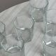 6 octagonal glasses, thick translucent glass, perfect for whiskey