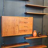 Mid century wall system vintage, bookshelf, palisander