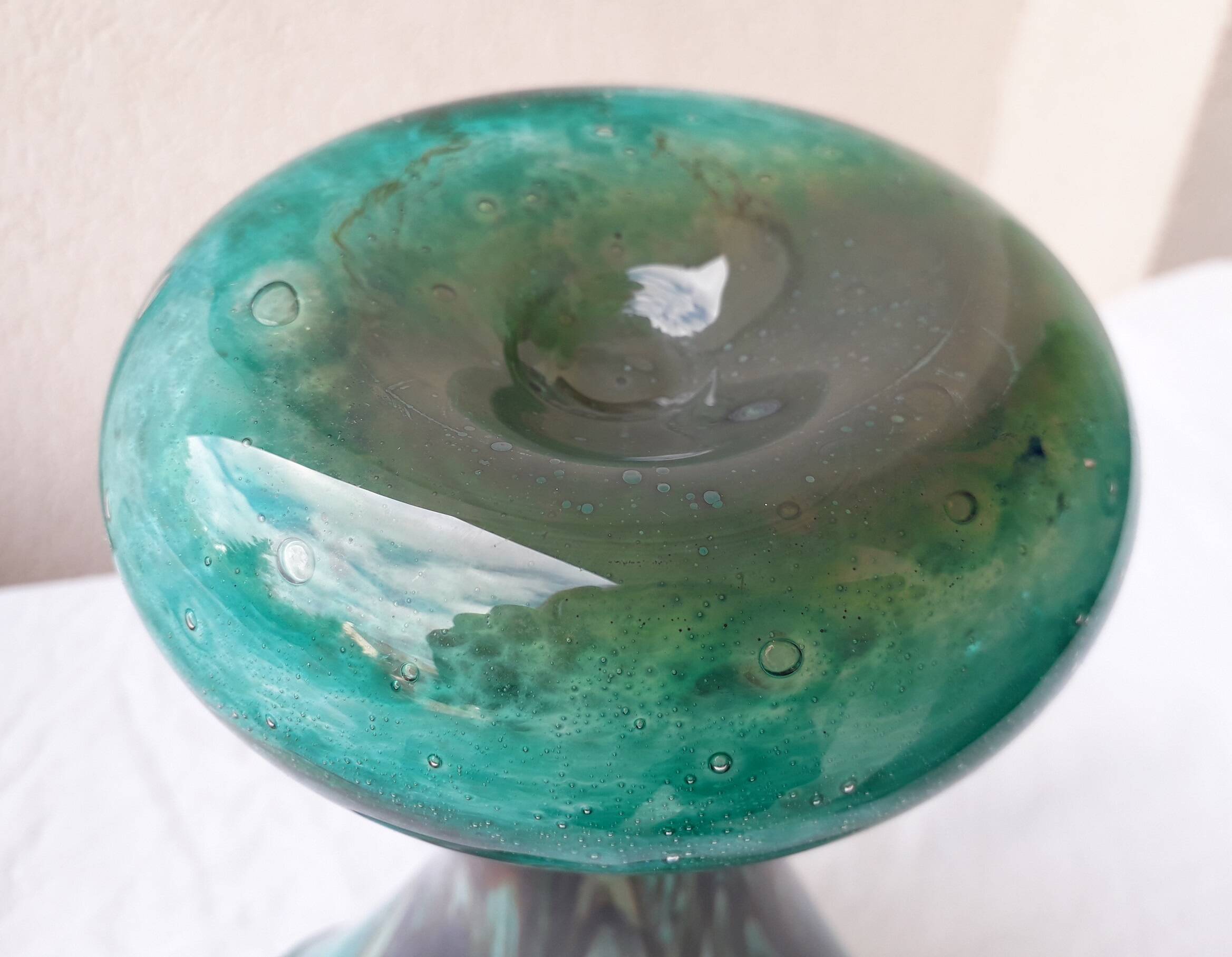 Vase en verre soufflé