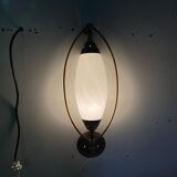 Italian opaline glass sconces